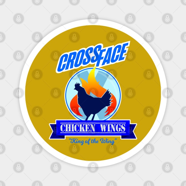 Crossface Chicken Wings Magnet by em Porium